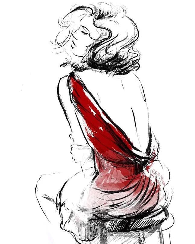 Red dress / 2019
